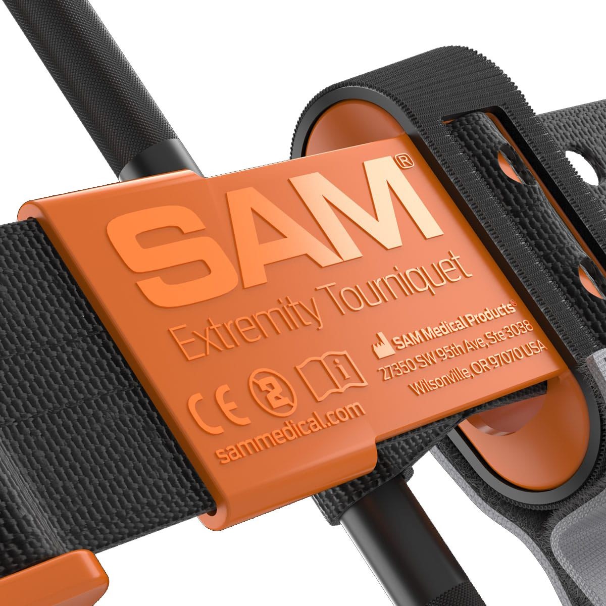 SAM XT Extremity Tourniquet – Black & Orange