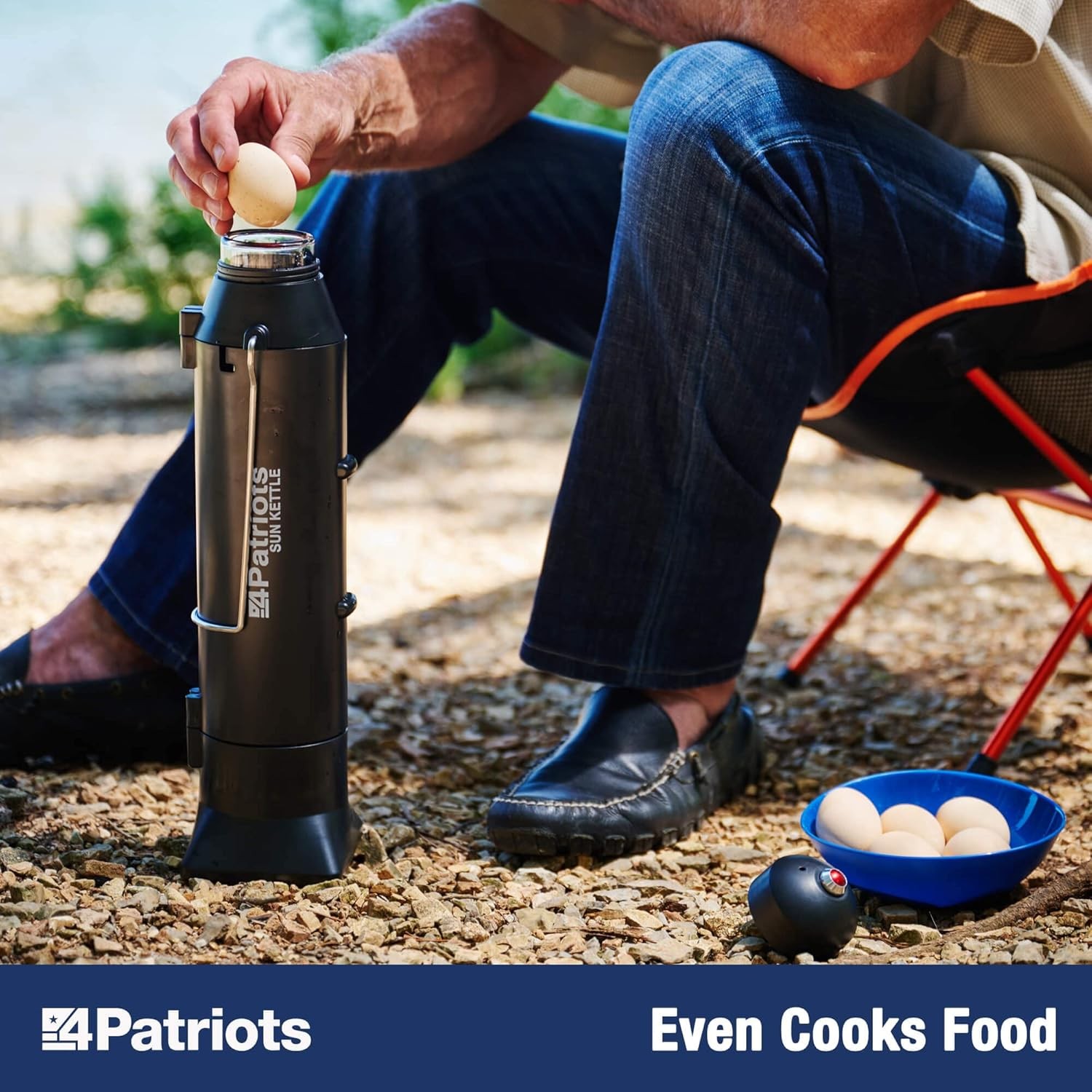 4Patriots Sun Kettle Portable Solar Water Heater Camping Survival 16oz