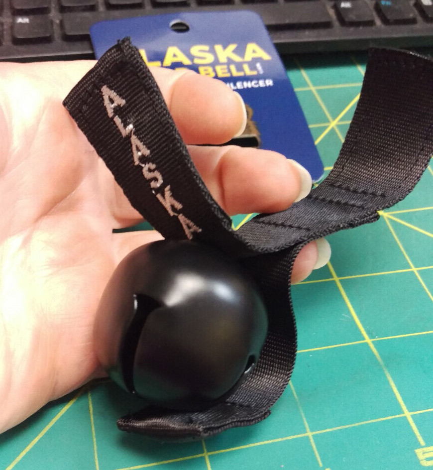 Alaska Bear Bell with magnetic silencer – easy add to belt loop or pack NICE!