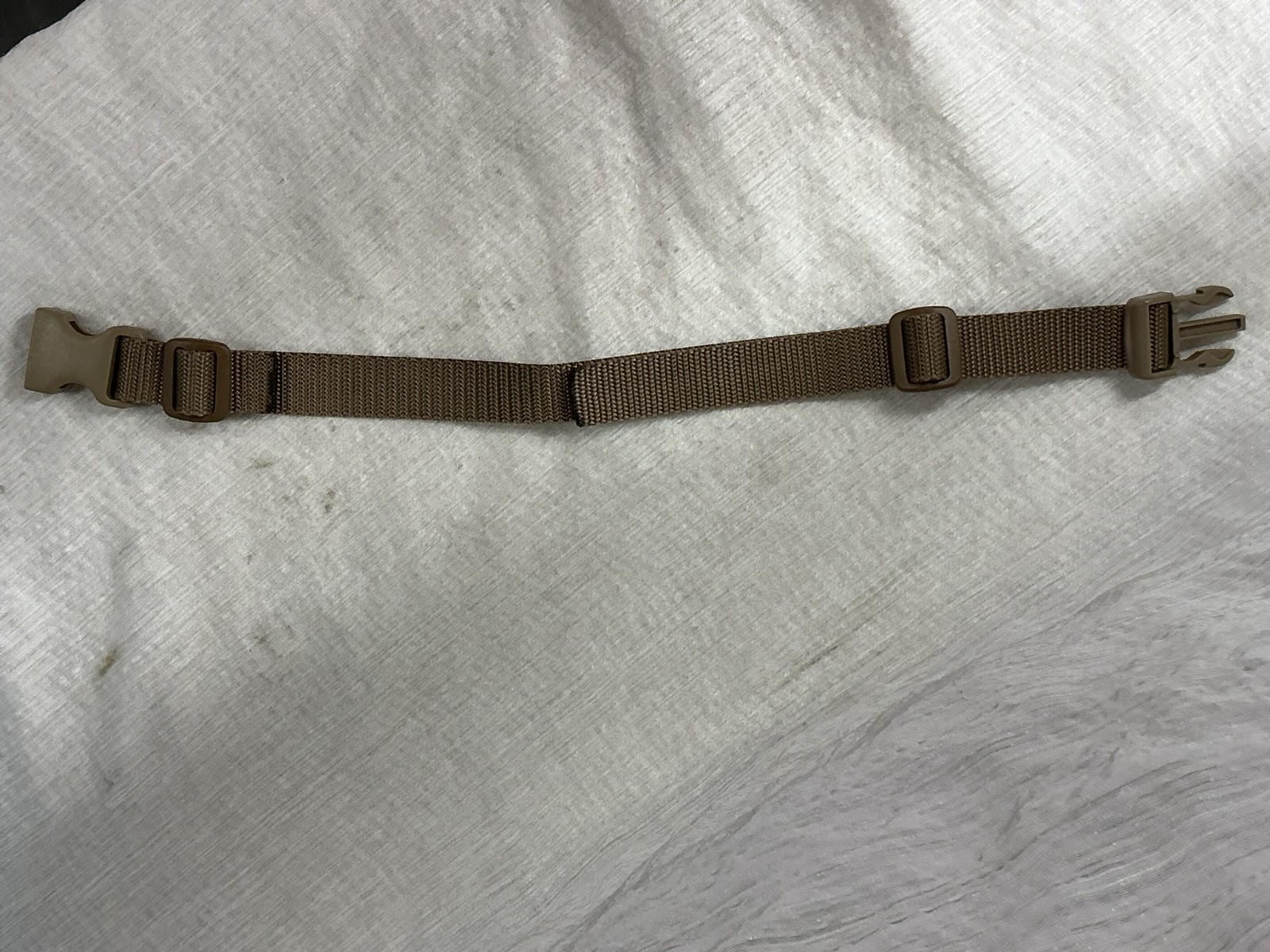 Brown Tactical Strap Quick-Release Buckle Adjustable Hardware Rugged Nylon 25″
