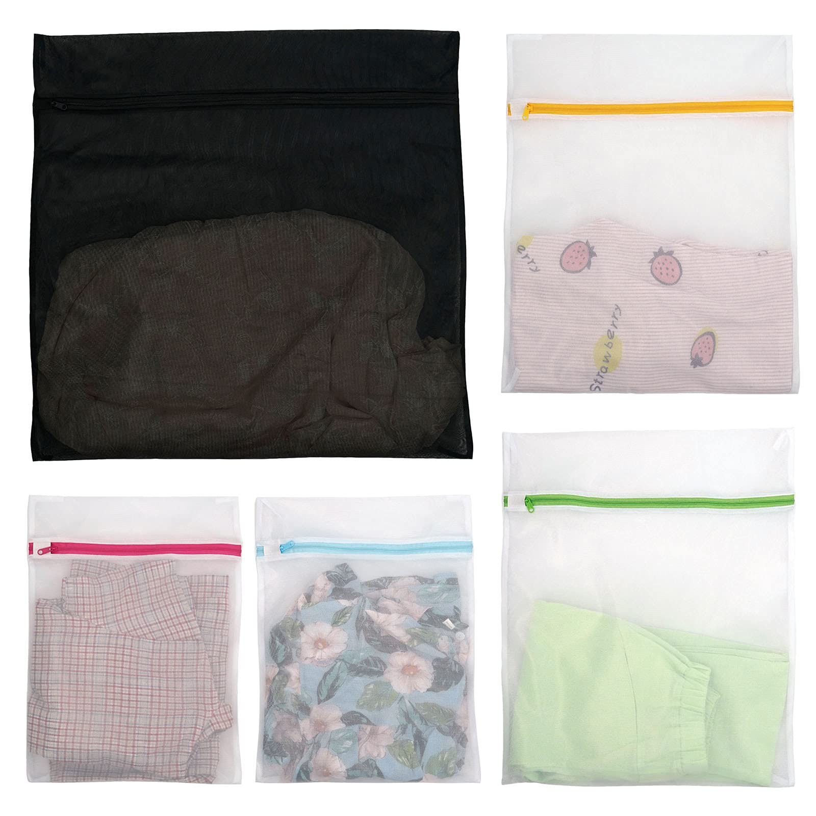 Casaphoria Bra Laundry Bags for Extra Large, green、yellow、red、blue and black
