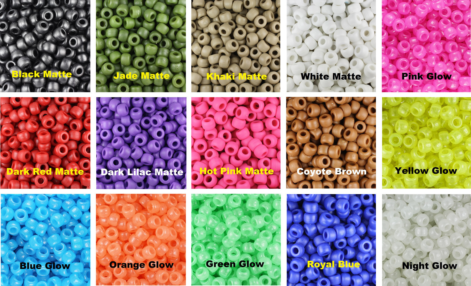 U pick 270 COLORS Ranger Pace Count Beads 5000 meters US Veteran Made in USA