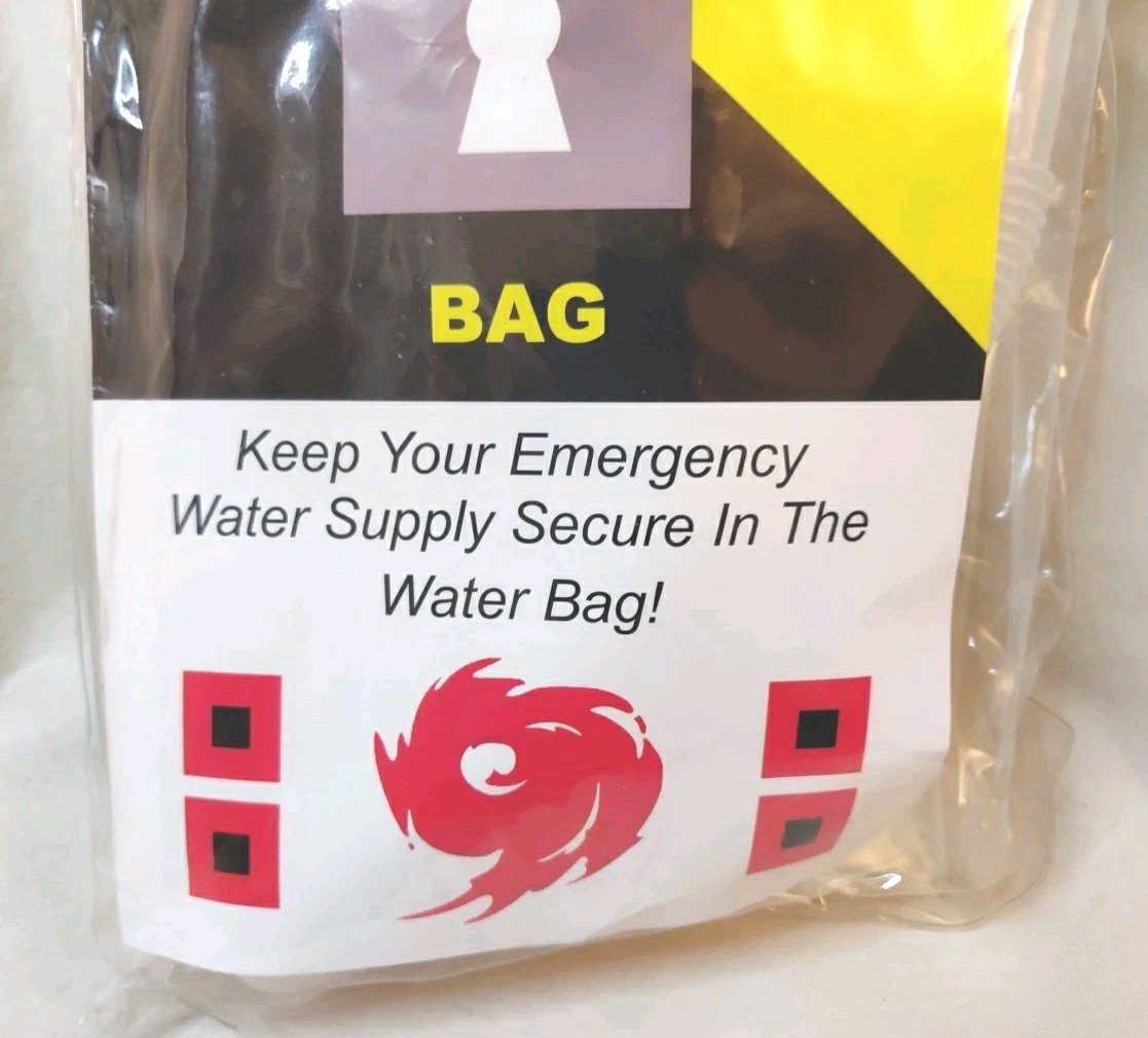 Watersafe Mini 5 Gallon Secures Emergency Water Supply Bag/Pump/Cap