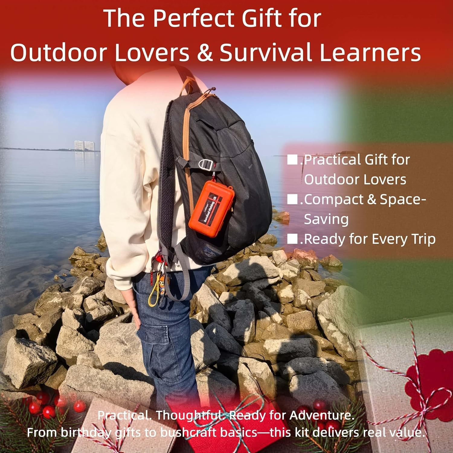 Mini Survival Fishing Kit Small Emergency Fishing TackleBox Pocket Outdoor Fishi