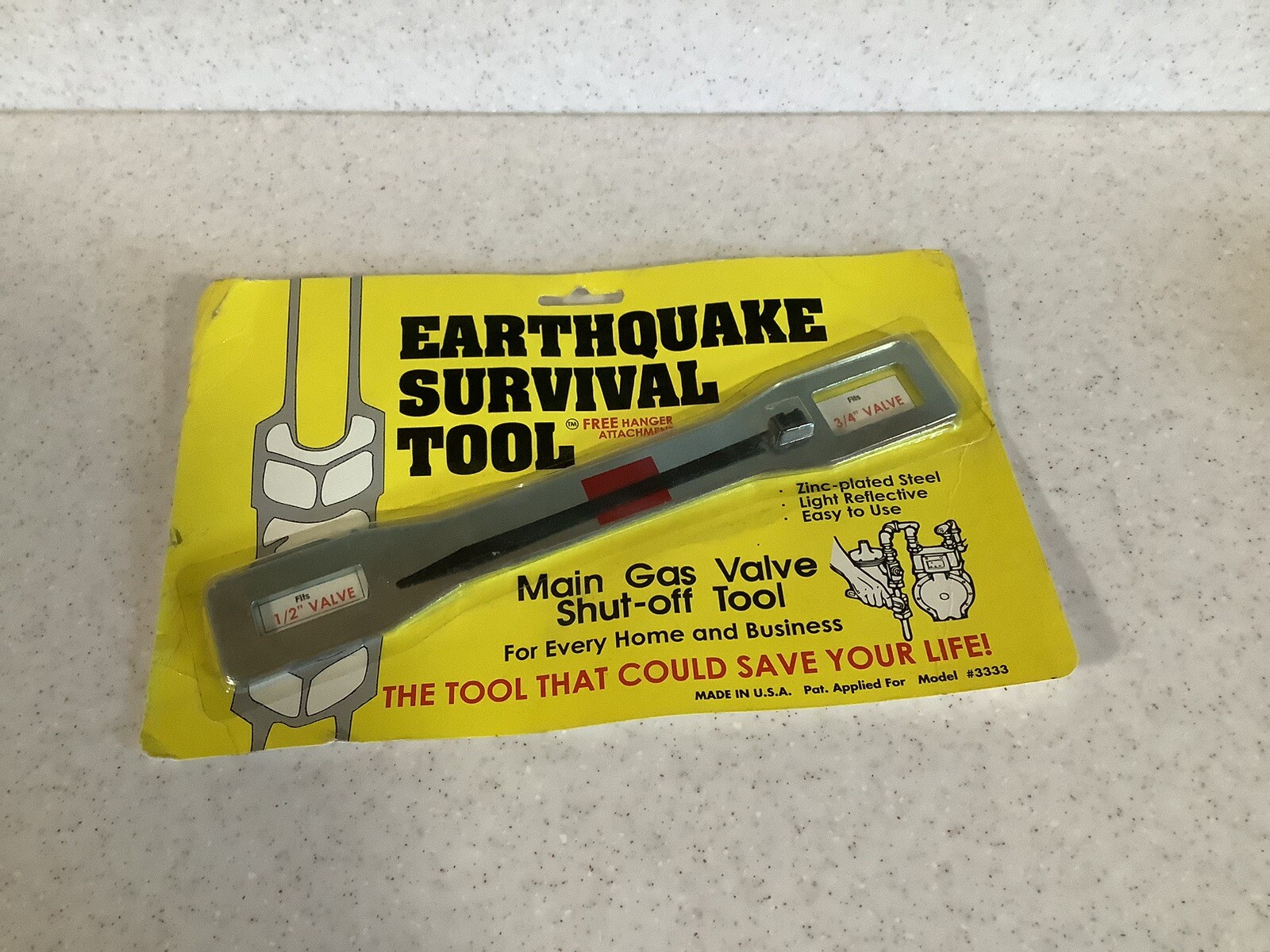 Gas Shut-Off Tool Earthquake Survival Tool