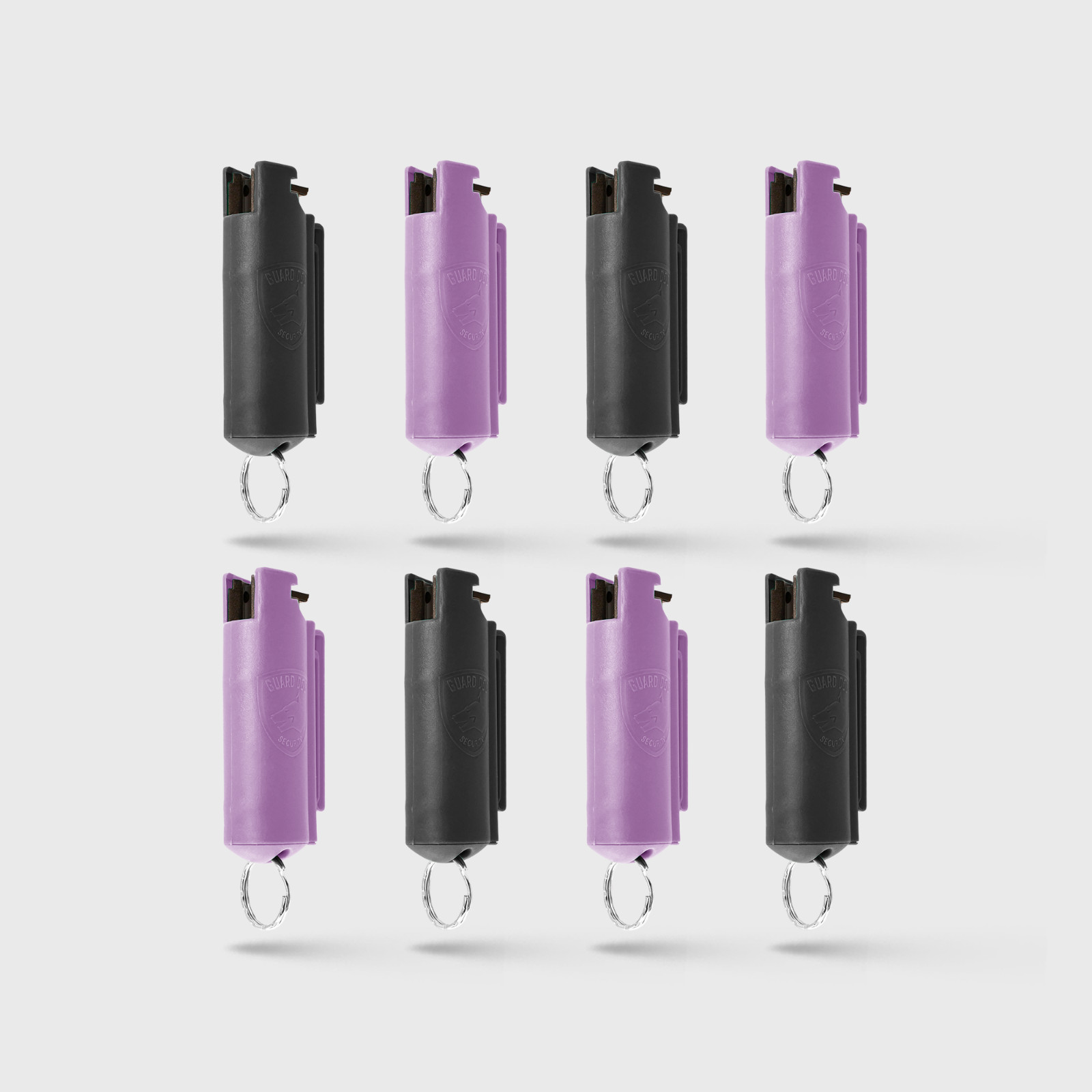 Quick Action Pepper Spray Hard Case with belt clip | 8 Pack