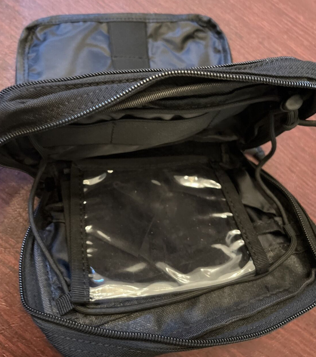 Black Tactical Molle Horizontal Admin Pouch EMT Pouch EDC Utility Orgaznier Bag
