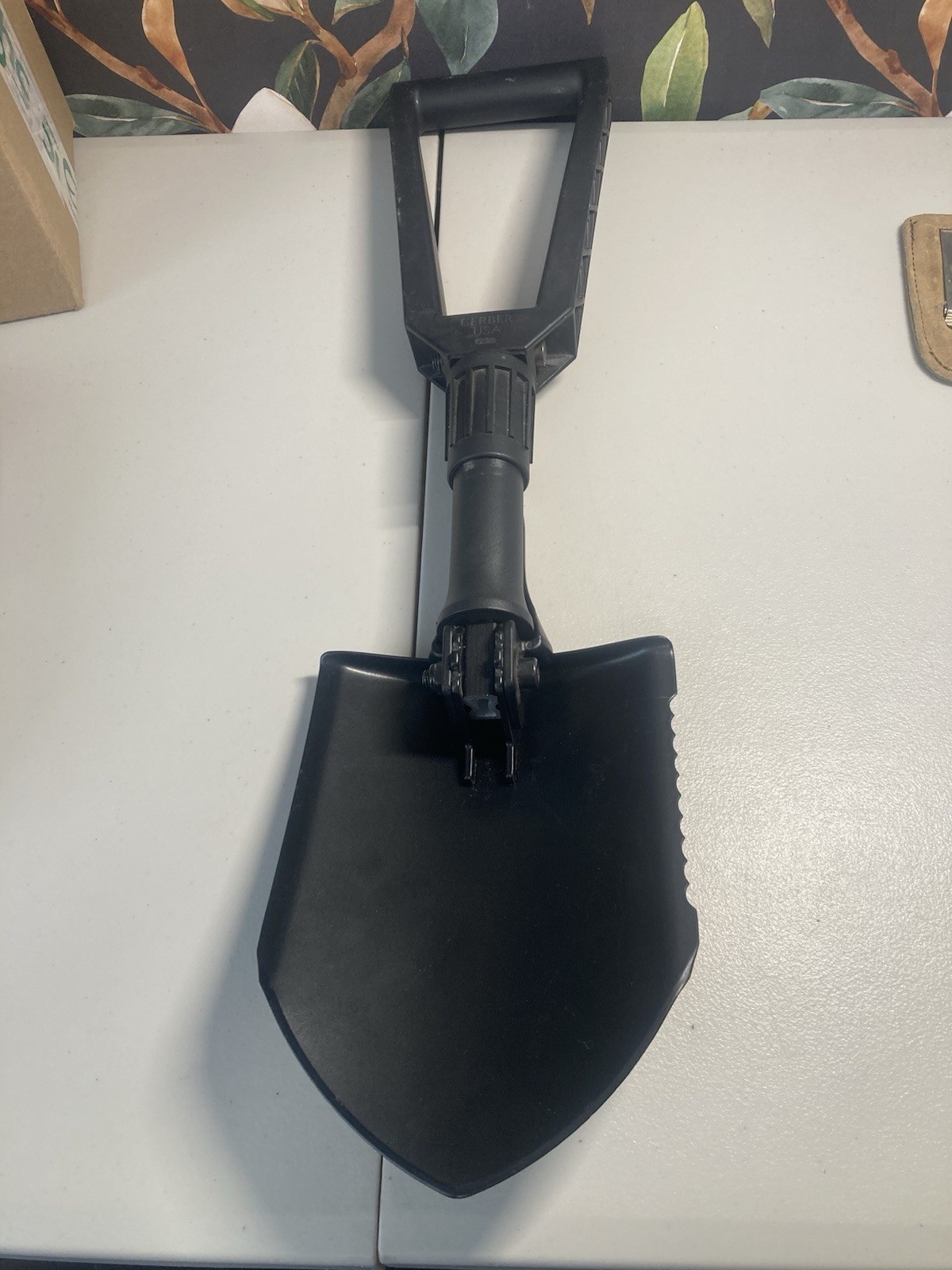 GERBER USA 2000 Folding Spade Entrenching E-Tool Shovel Black