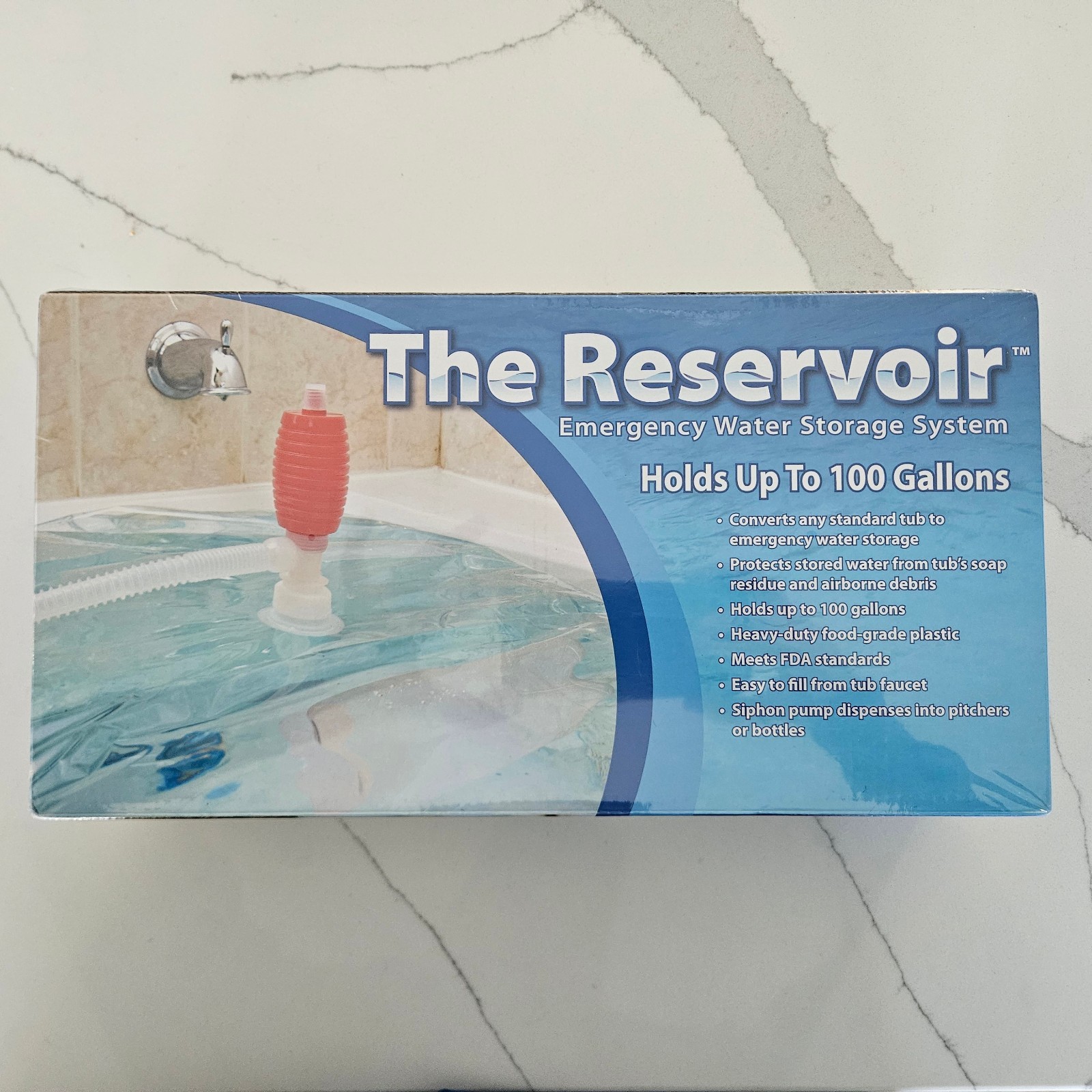 The Reservoir Emergency Water Storage System 100 Gallons, New In Box