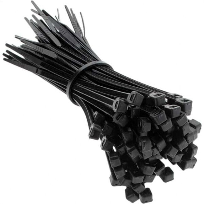 400 Black Cable Zip Ties Assorted Sizes 100 PACK of 4″-12″ Camping Survival Gear