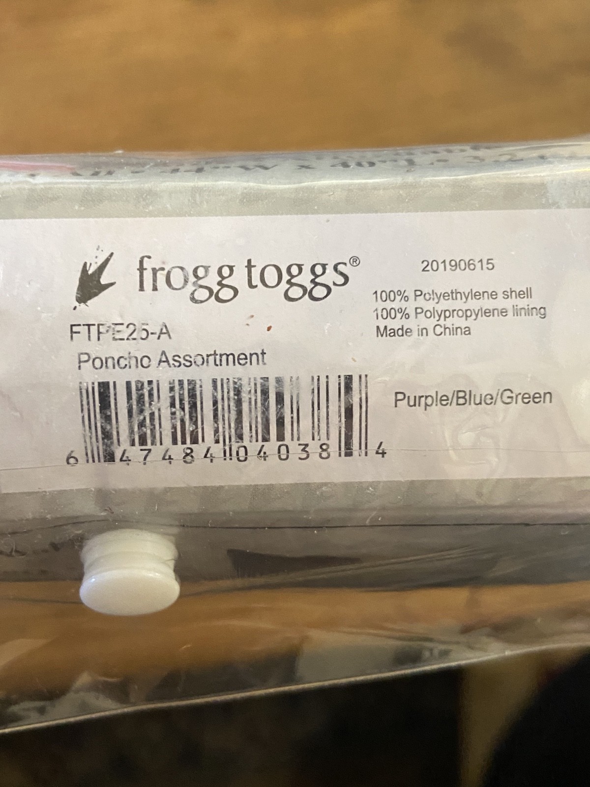Frogg Toggs Purple Adult Green Ultra Lite “One Size Fits All” 44″W x 40″L NEW