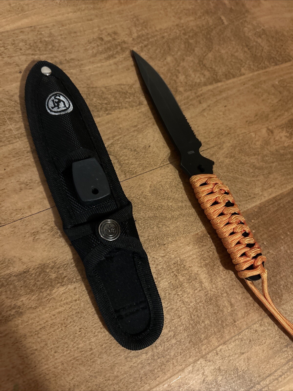 [Used] UST Woodlands Para Knife 4.0 Sheath Orange Braided Handle