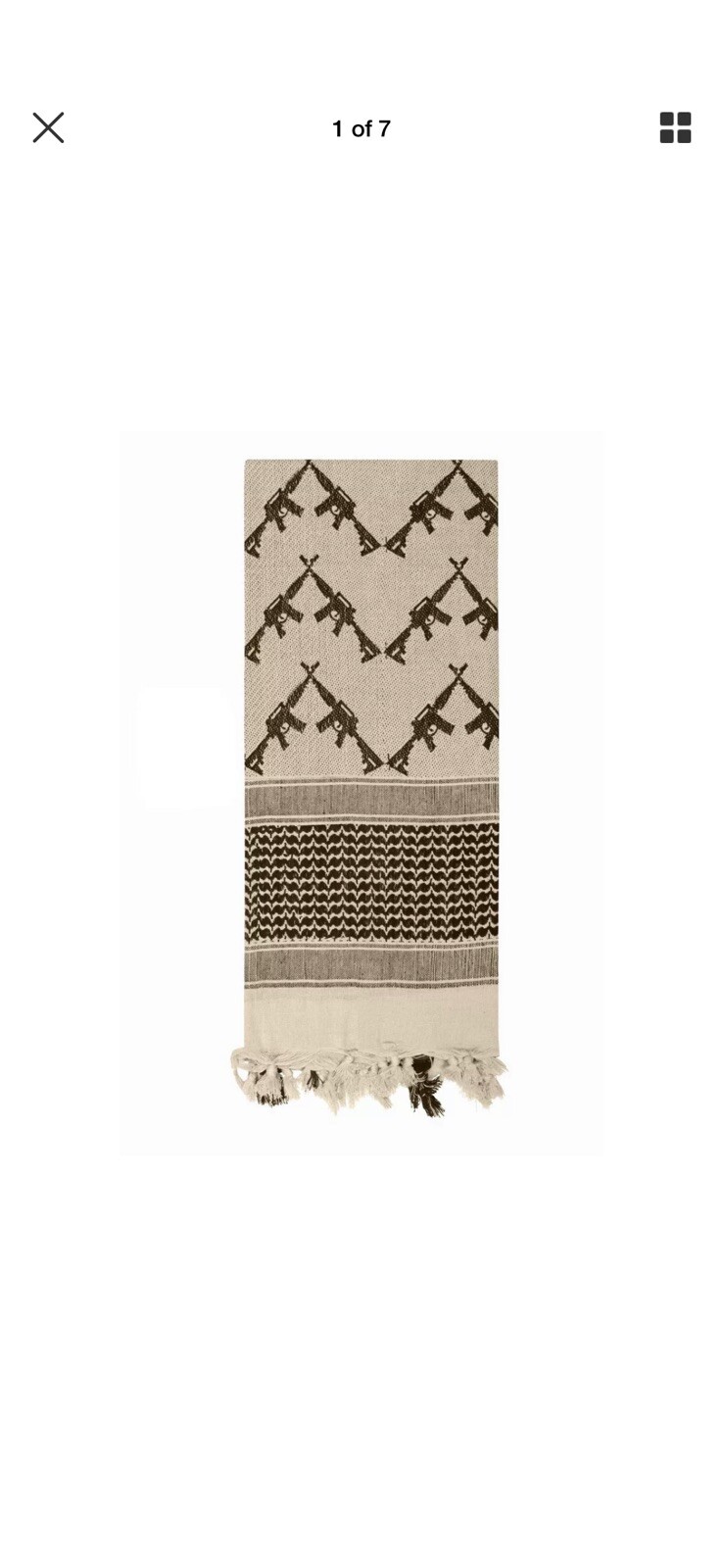 Rothco shemagh tactical desert scarf survival emergency Tan/rifles #26 uget 2