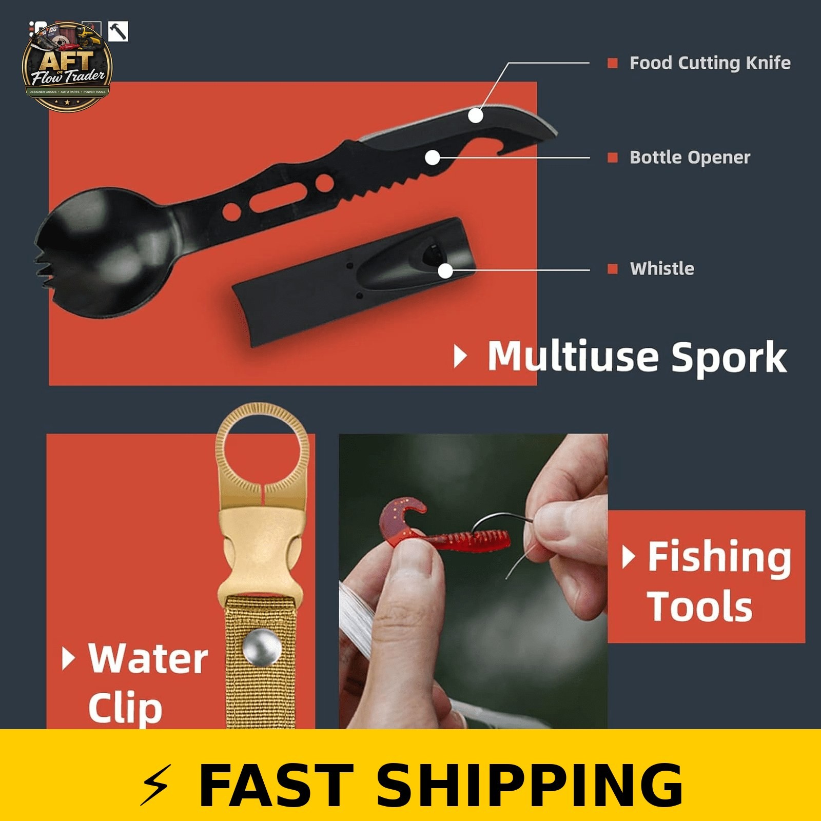 TEIPUERY 14-in-1 Emergency Survival Kit for Outdoor Adventures