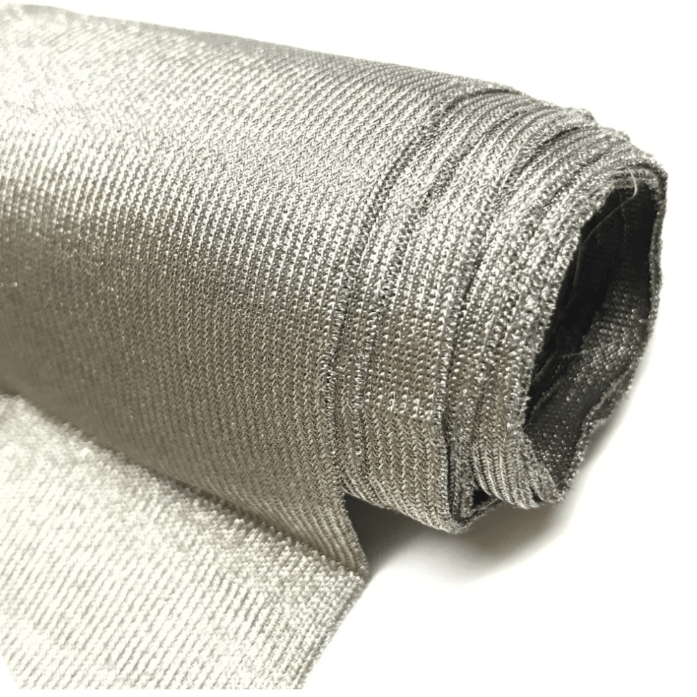 Faraday Cyber ES Fabric EMF RF Shielding Silver Elastic Fabric 62″x1′