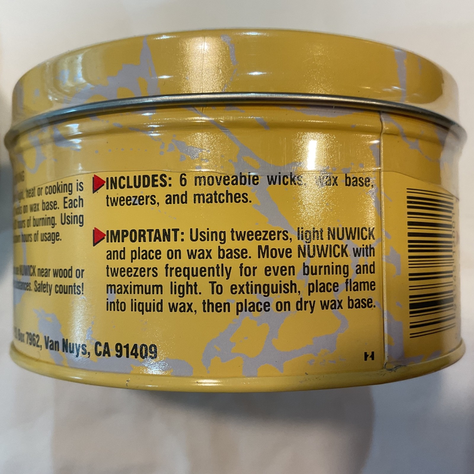 Lot of 2 – NuWick 120 Hour Emergency Candle Survival Kits in Tin, Wicks, Matches