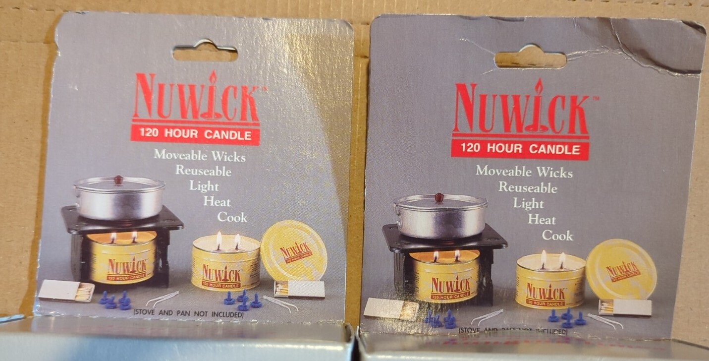 10x LOT- Nuwick 120 Hour Emergency 14 oz Candle Survival Gear *NEW in Box* fr/sh