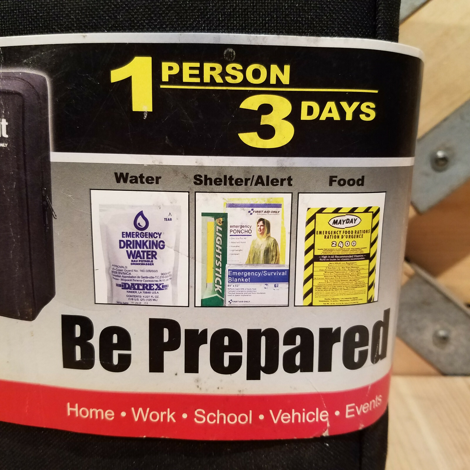 First Aid Only Survival Kit Bag 1 Person 3 Days New – Swanky Barn
