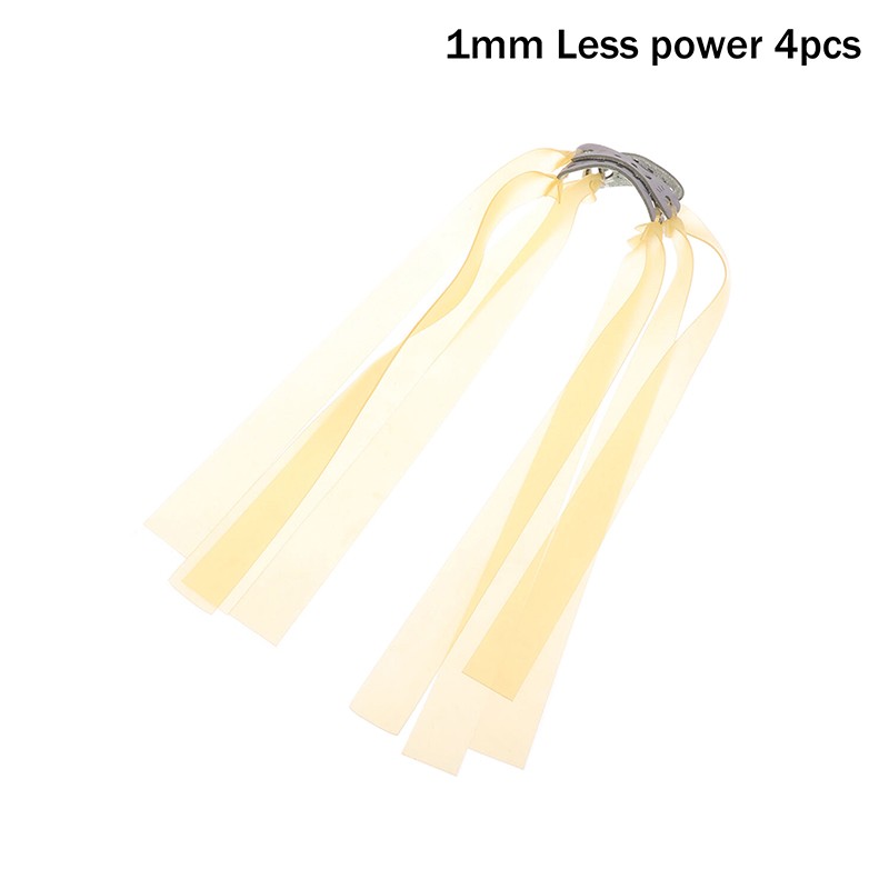 4Pcs 1/1.2/1.2/2mm Shooting Rubber Bands Hunting Slingshot Flat Rubber Bands