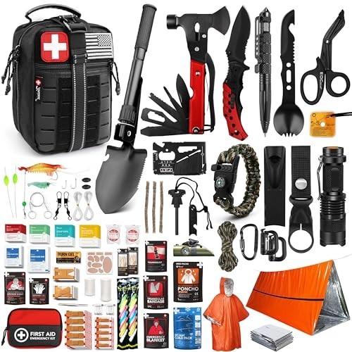 Comprehensive 190-Piece Survival First Aid Kit – Tactical Molle Pouch for Campin
