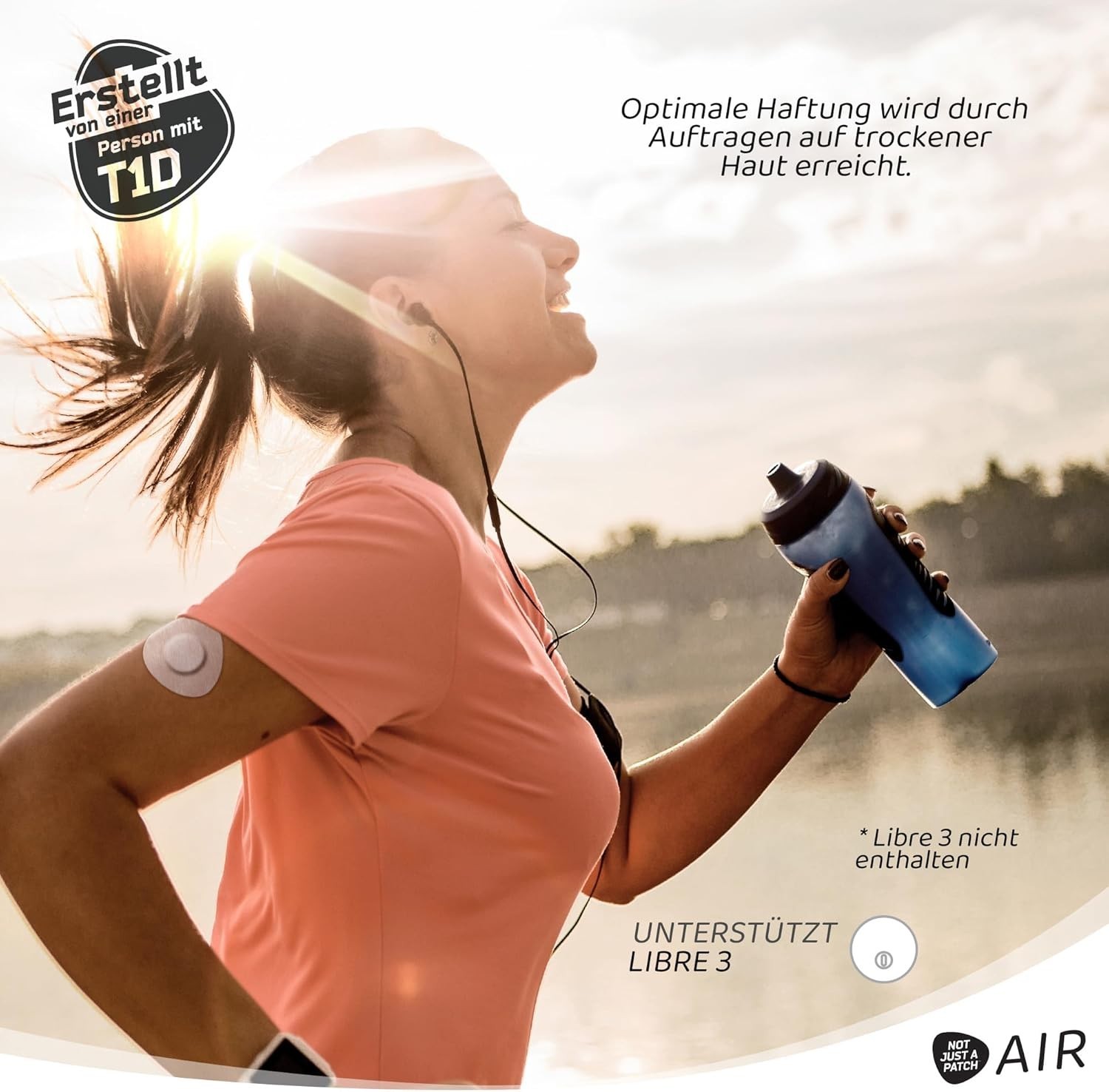Breathable Adhesive Patches 20 Pack for Freestyle Libre 3 – Stay Active & Secure