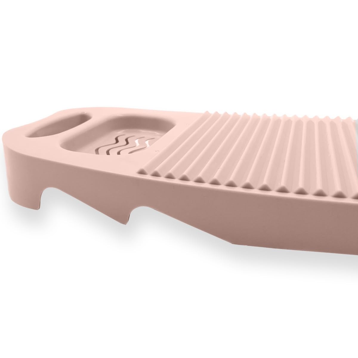 Wash Board, Washboard for Hand Washing Clothes, 8*1*17.7in, A-light pink