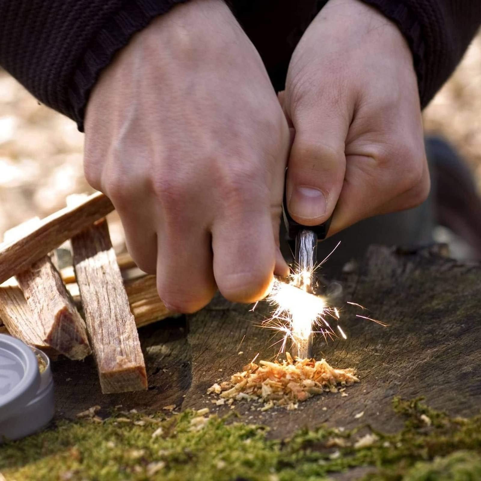 Fire Starting Kit, Outdoor Survival Kit, Includes Multiple Fire Starting Syst…