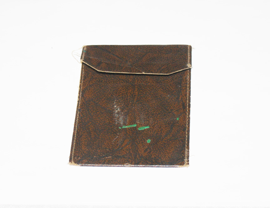 Vintage Back Country Survival Signalling Mirror w Leather Case