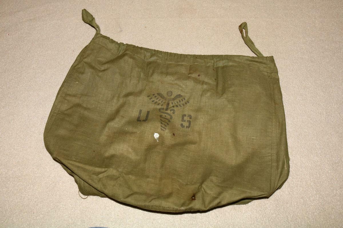 Bag Military Med Kit Olive Drab Old Vintage OD kit Staff Snake Props Cosplay ZV