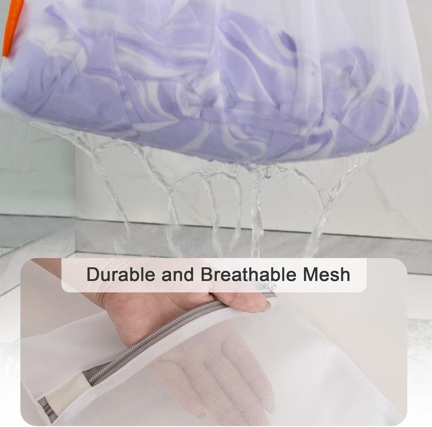 3-Pack Premium Mesh Laundry Bags – Large/Medium/Small with Sturdy Zippers for