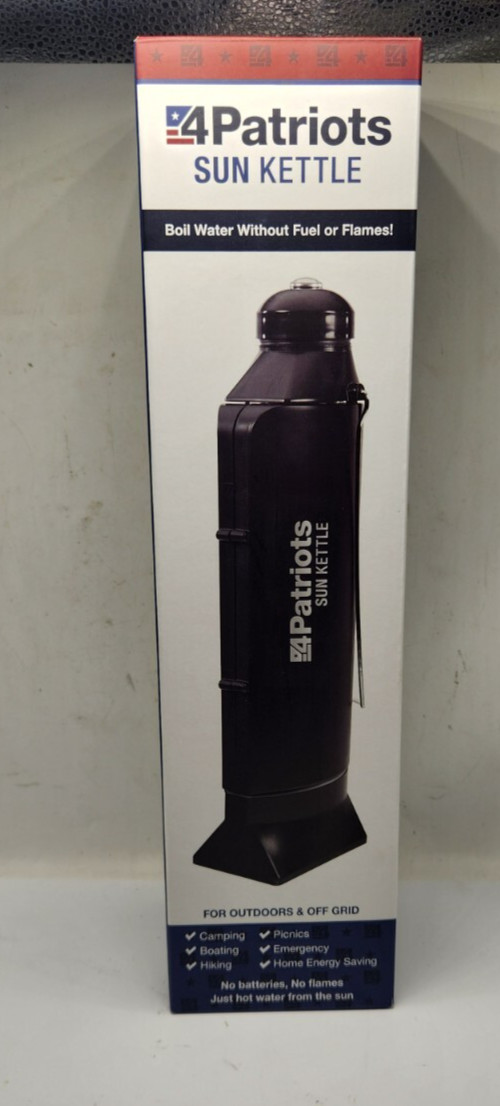 New 4Patriots Sun Kettle Rocket Solar Thermos Cooker Water Heater 4 Survival
