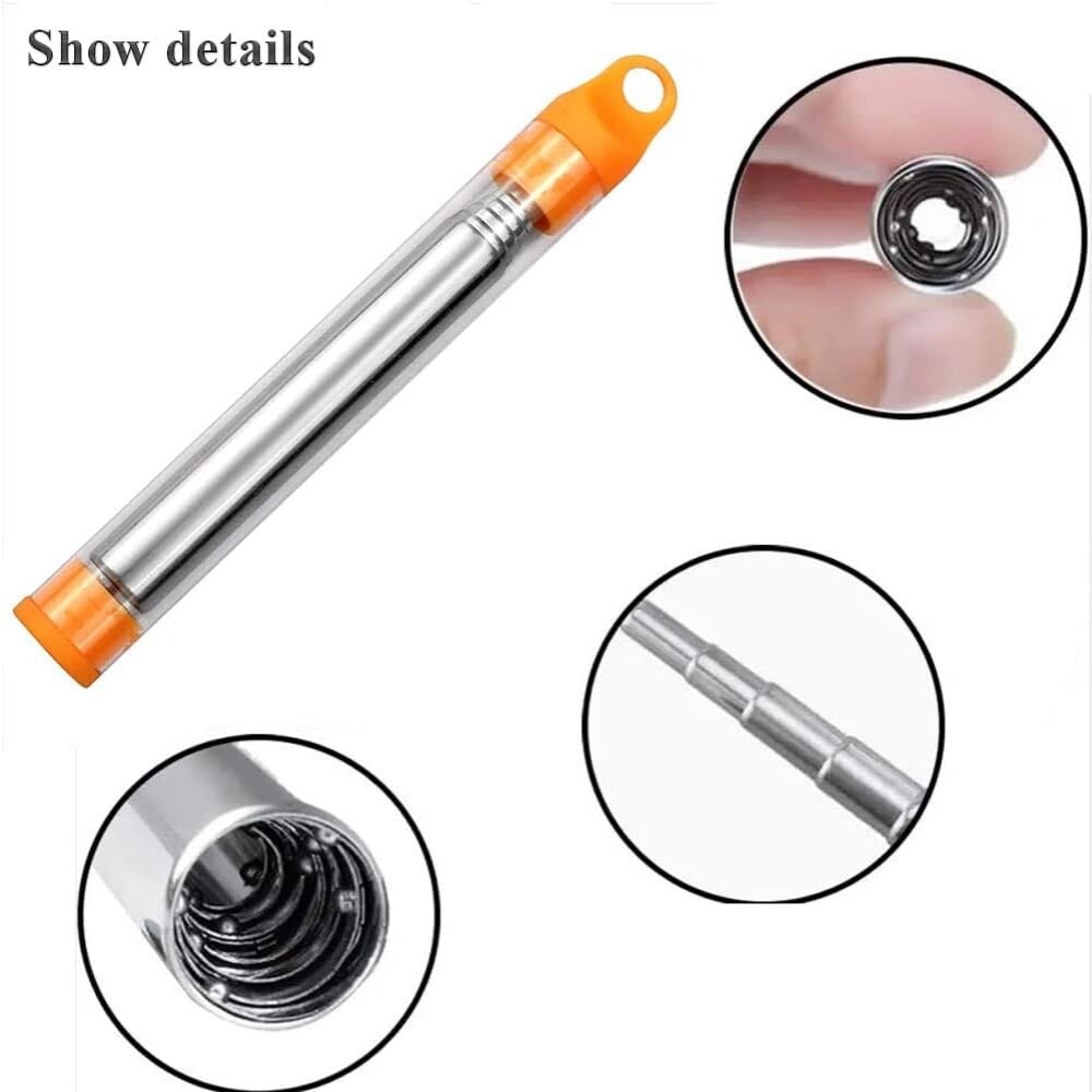 Practical Outdoor Pocket Bellow Collapsible Tool Blow Fire Tube Camping Survival