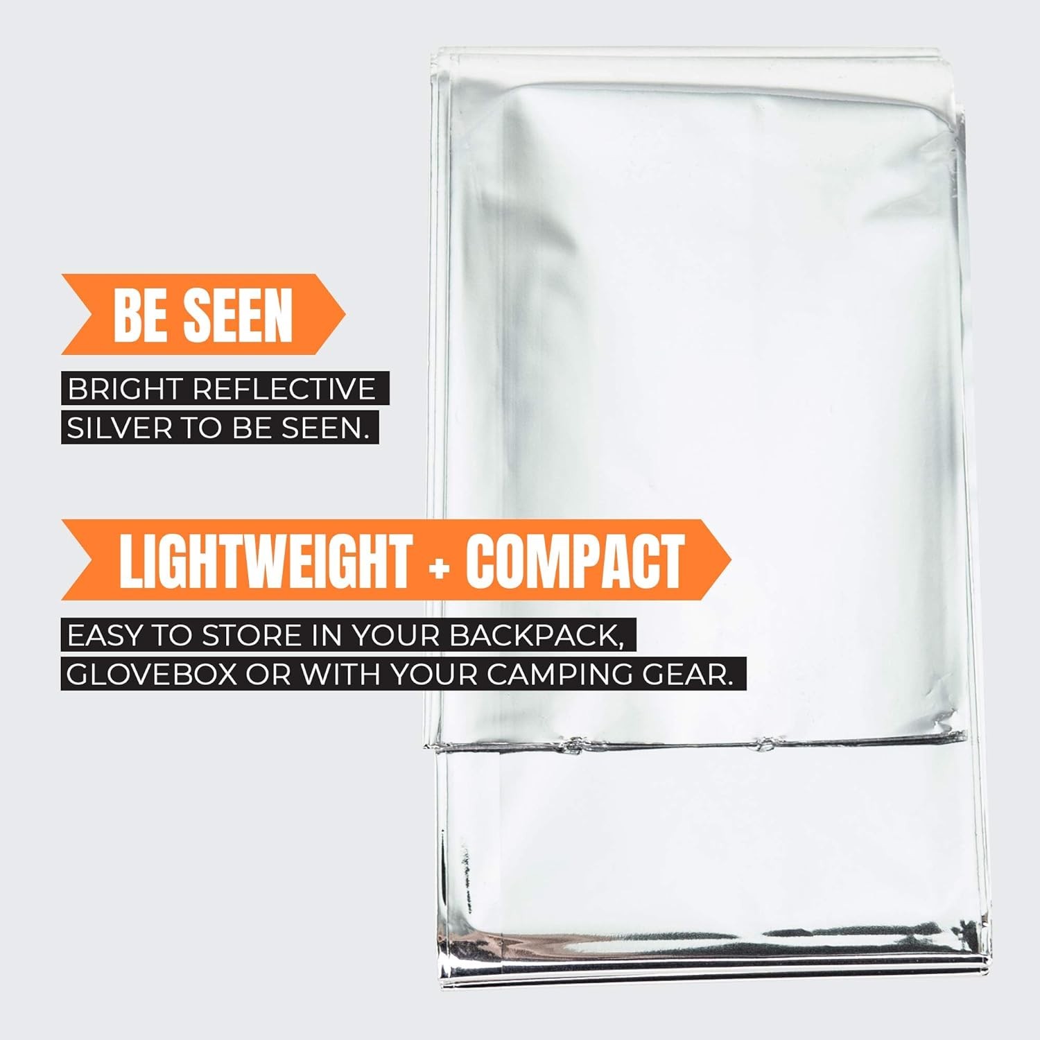 MEKKAPRO Emergency Mylar Thermal Blankets (4-Pack), Pocket Sized for Emergencies