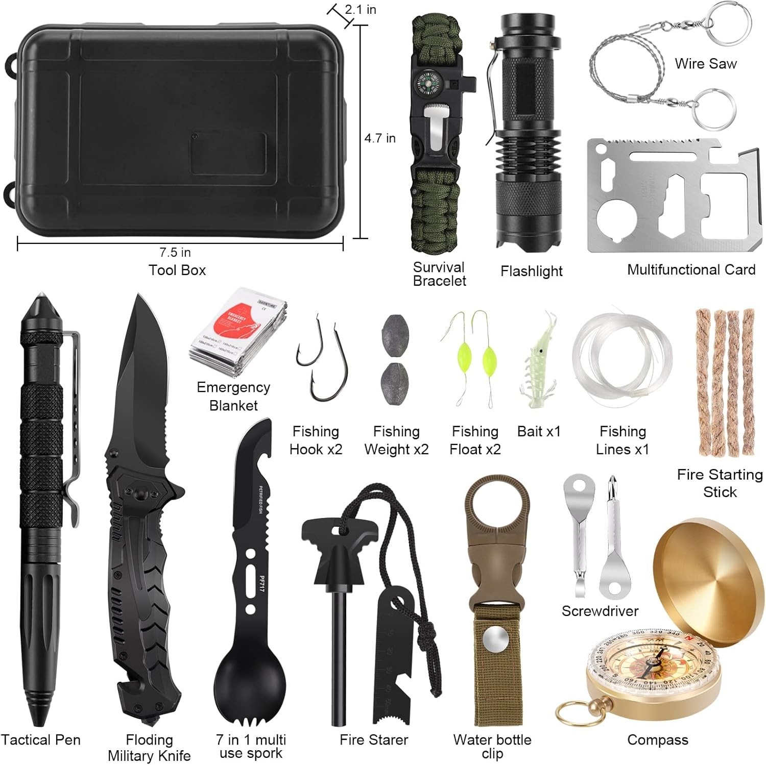 Gifts for Men Dad Christmas Husband Teenage Boy, Survival Kit 28 in 1, Surviv…
