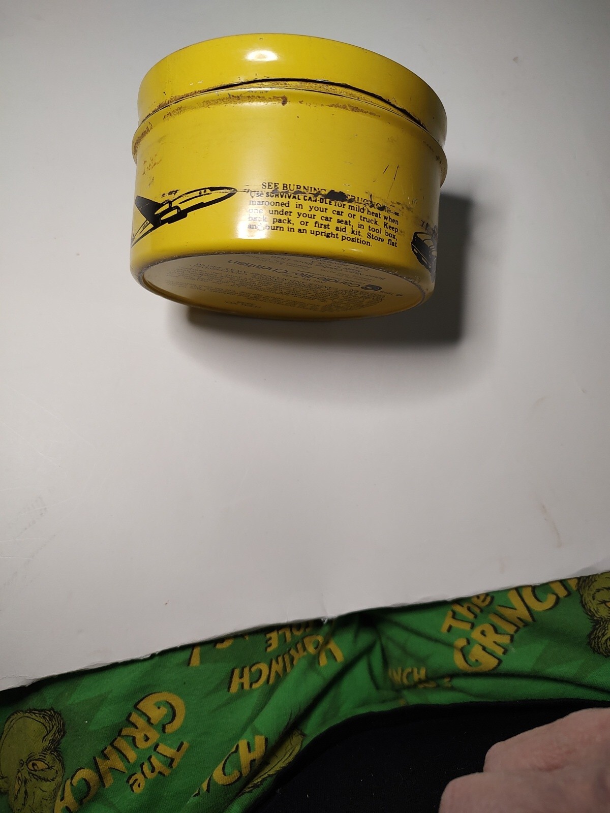 1979 Survival Can-dle 8oz Metal Tin Vintage USA
