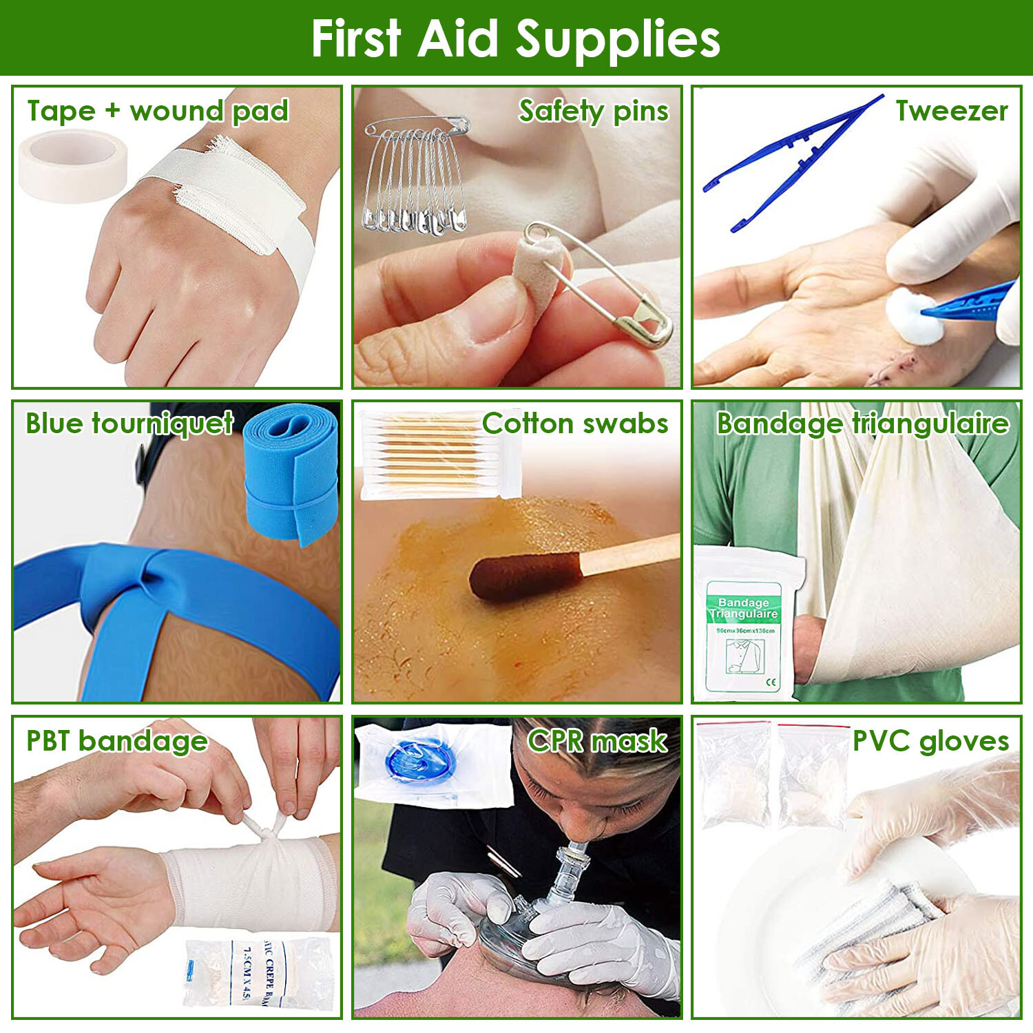 Emergency Survival Kit w/ First Aid Gears&Supplies-Get Home Backpack for Outdoor
