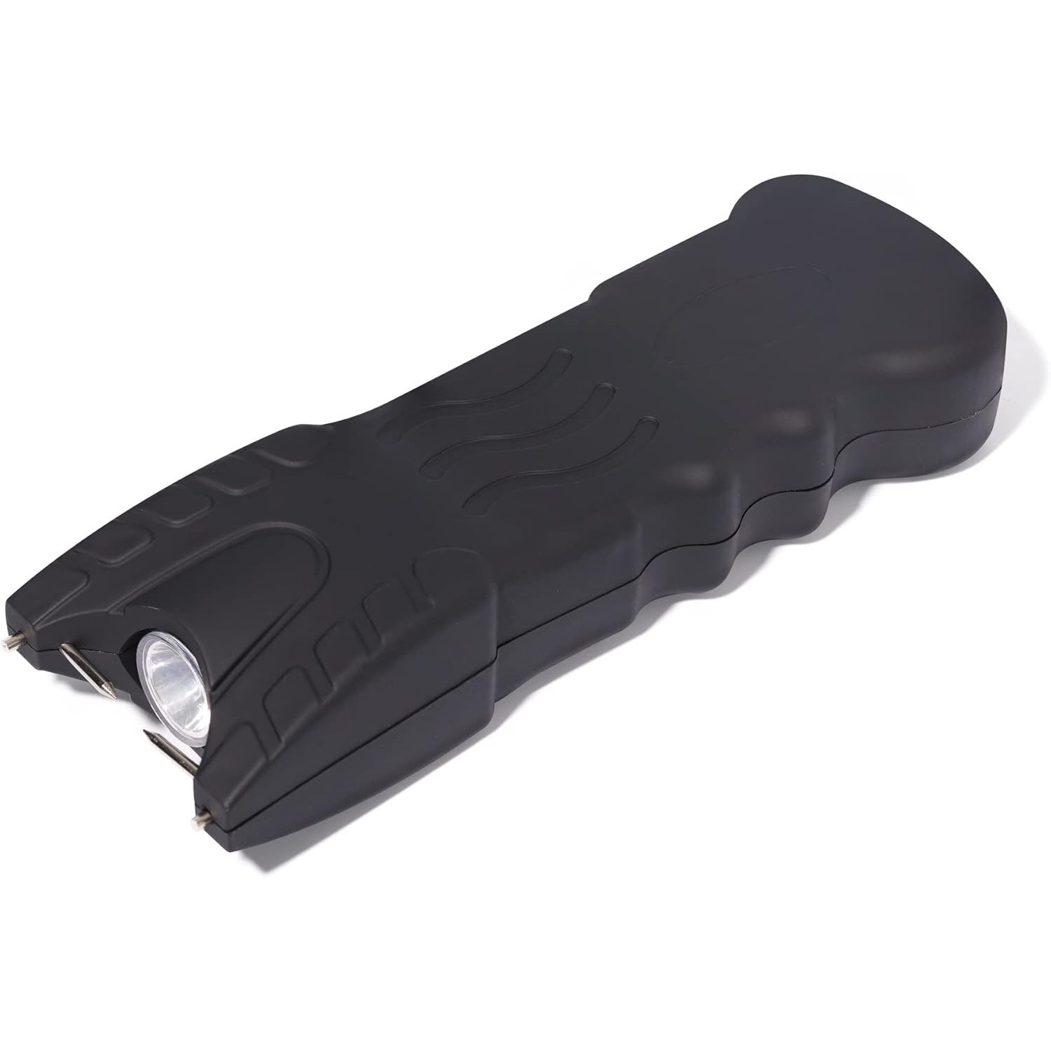 Black Rechargeable Tactical Flashlight Portable Outdoor Emergency Device