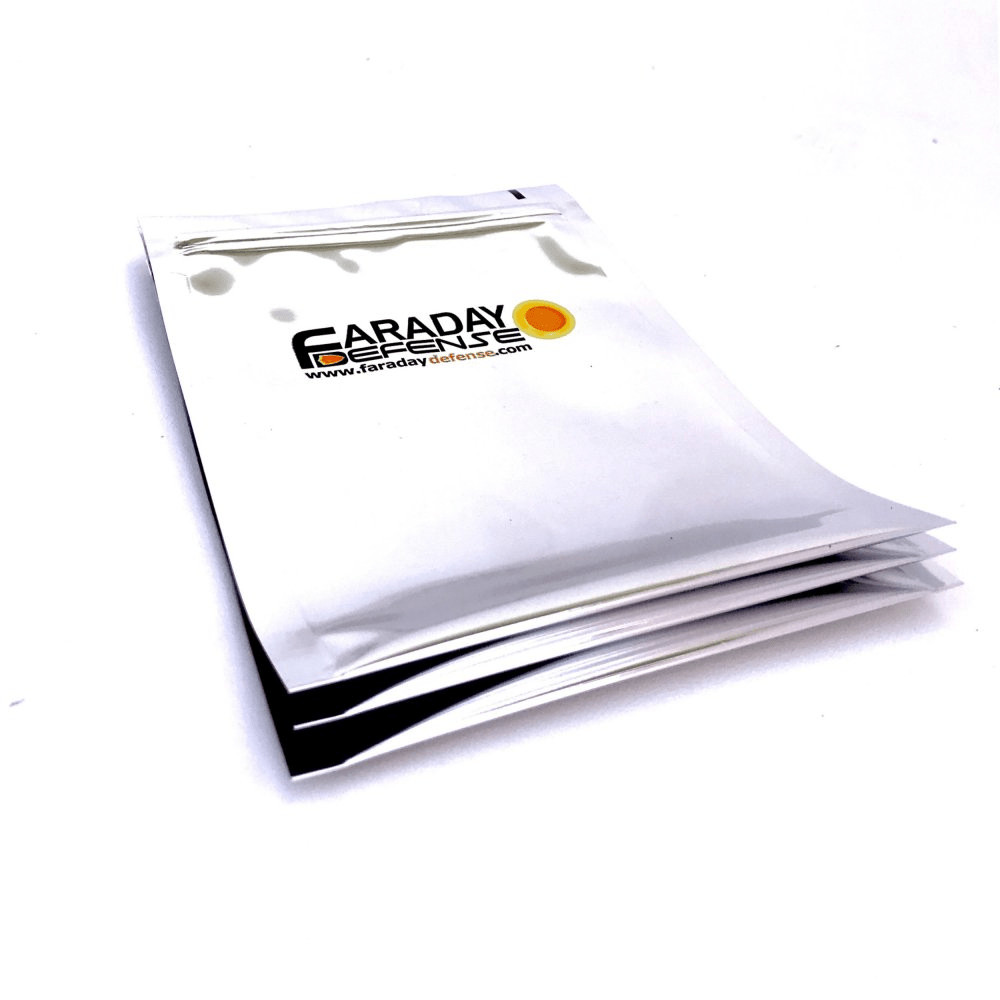 Faraday 5 PC Cell Phone NEST-Z 7.0 Mil 5-Layer EMP Bags 5″ x 7″