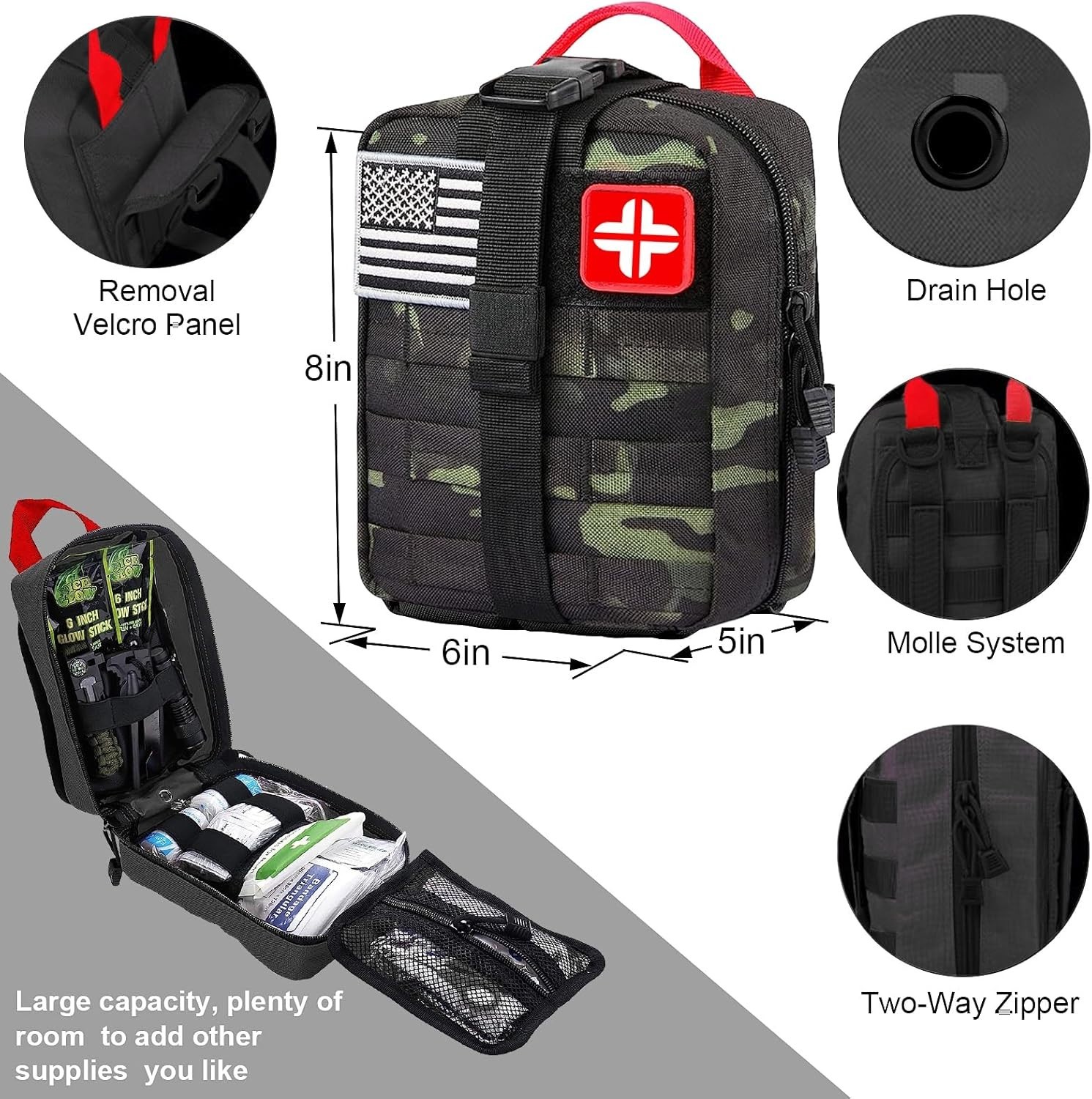 Versatile 142-Piece Survival & First Aid Kit with Fishing Tools – Perfect Gift