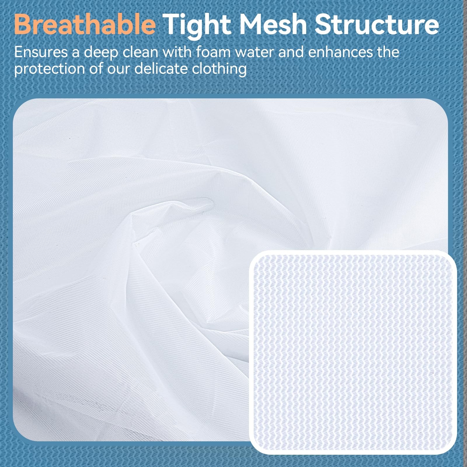 Hoodeet Extra Large Mesh Laundry Bags for 2XX-Large(2Pcs), White