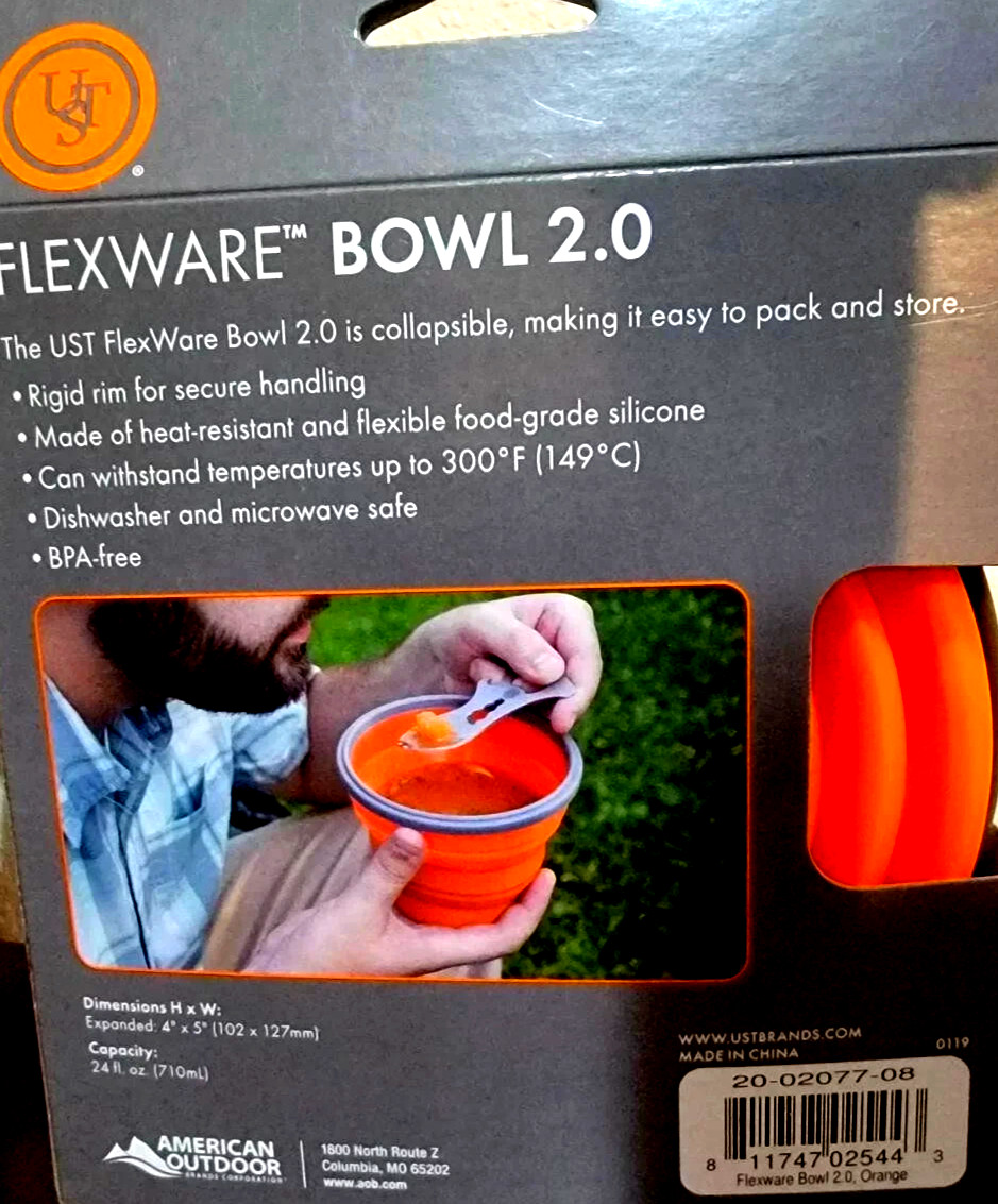 Blue sky orange bowl 2.0 emergency bug out bag disaster camping collapsible set