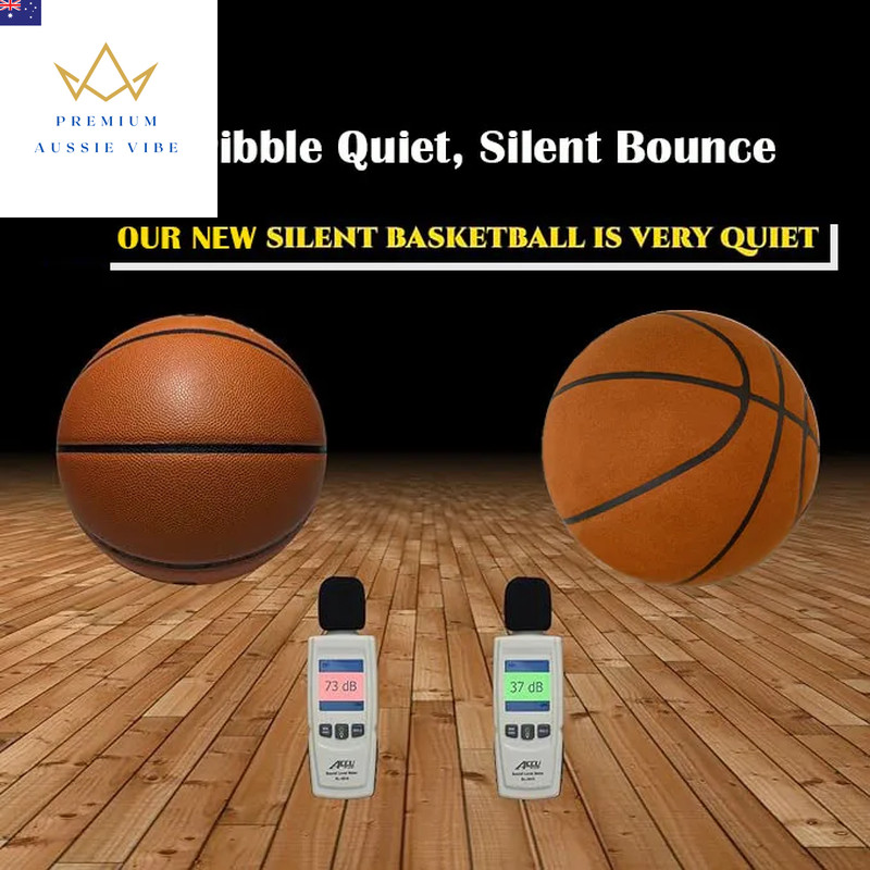 Grooved Silent Basketball 29.5”/27.5”Foam Basketball Indoor Training Silent Ba