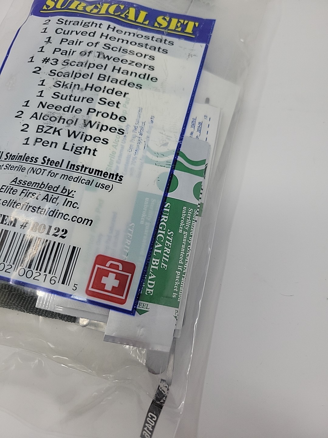 Elite First Aid – Surgical Instruments Medical Kit – Canvas Pouch – Med Kit – US