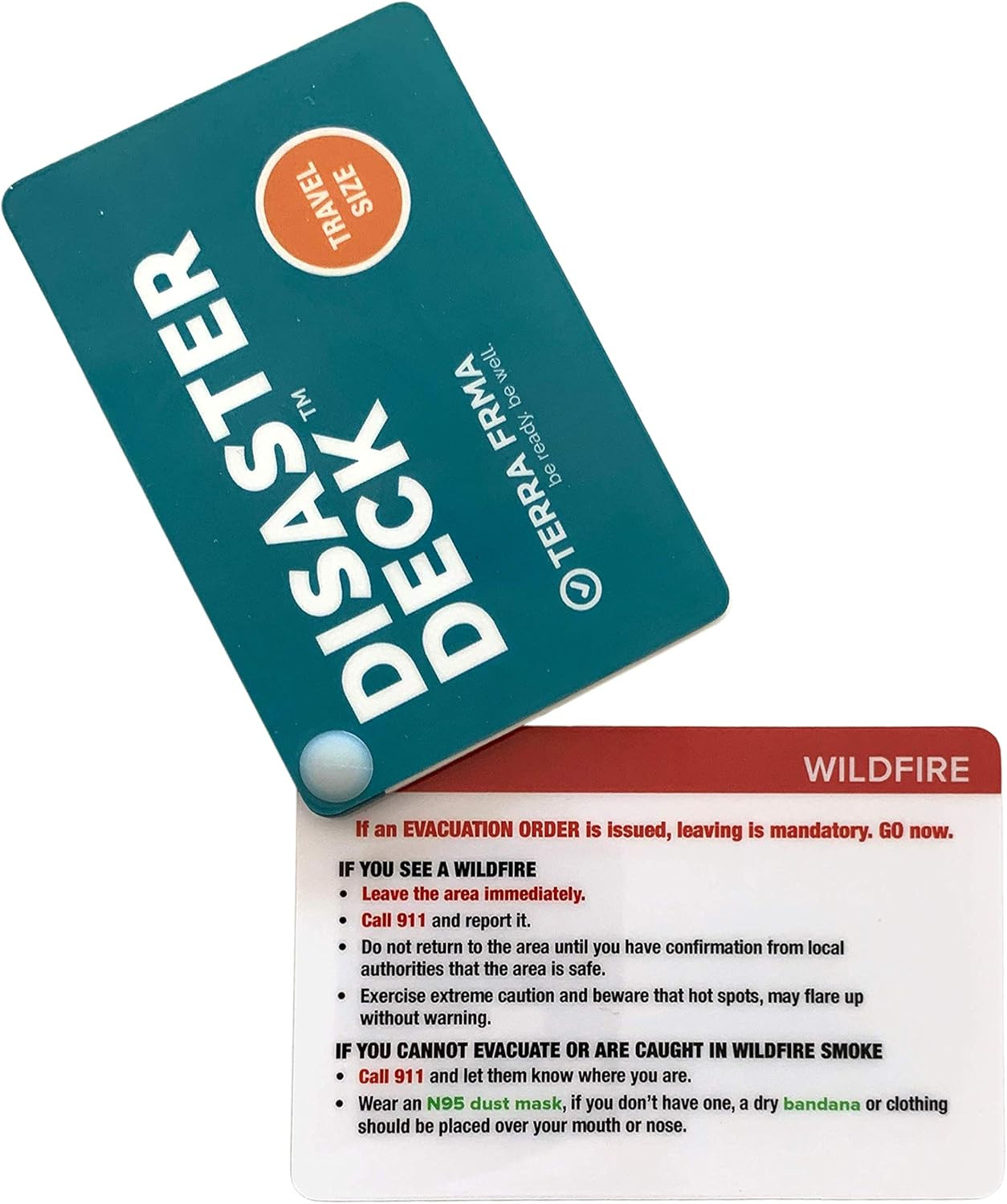Disaster Deck – Emergency Disaster Survival Preparedness Tool – Waterproof Pocke