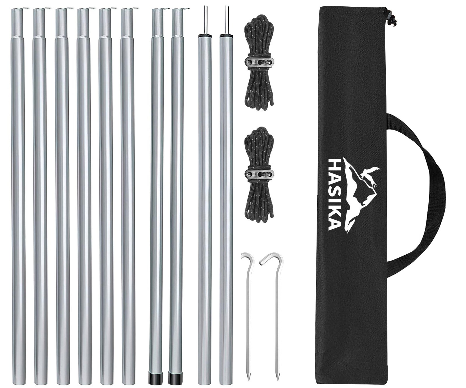 Hasika Camping Tent Pole Repair Kit Including 200 cm x 200 x 200 cm, White