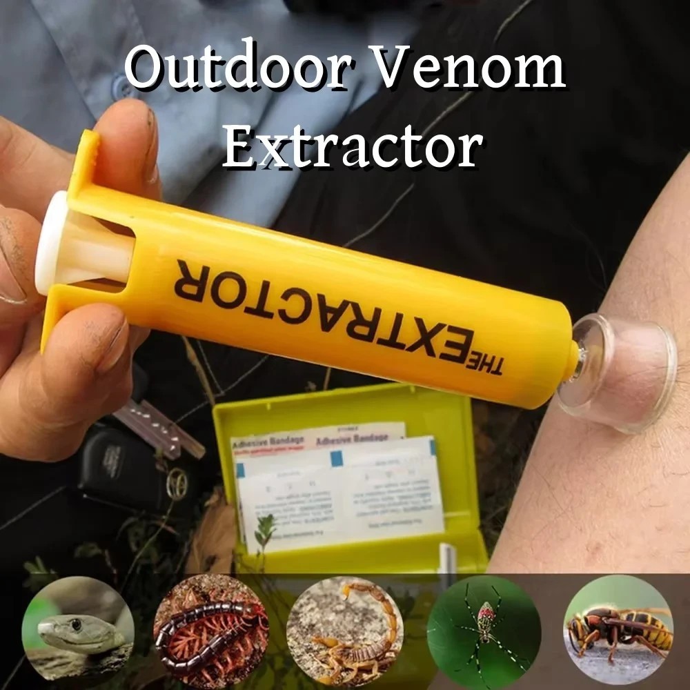 Outdoor Camping Hiking Backpack Tool Insect Bee Sting Snake Bite Venom Extractor