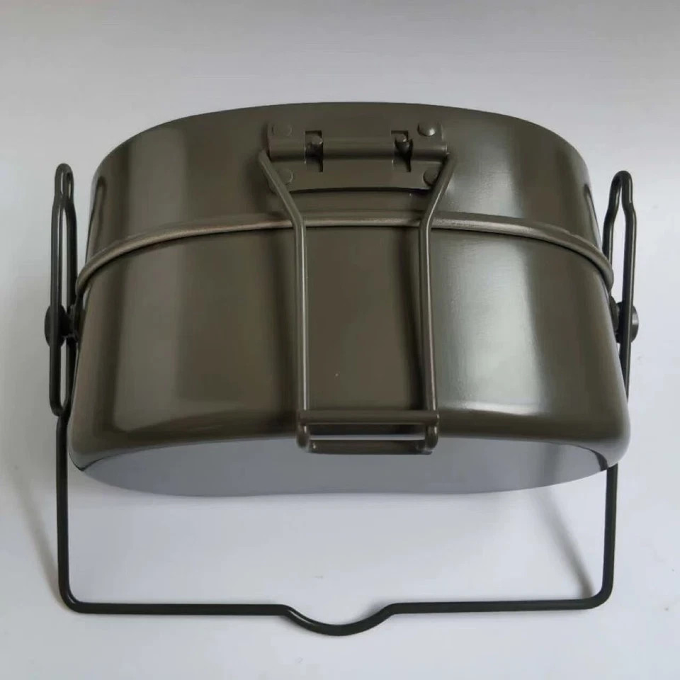 Army Green Outdoor Mess Kit Repro Military Aluminum Camping Hiking Fast Mess Tin