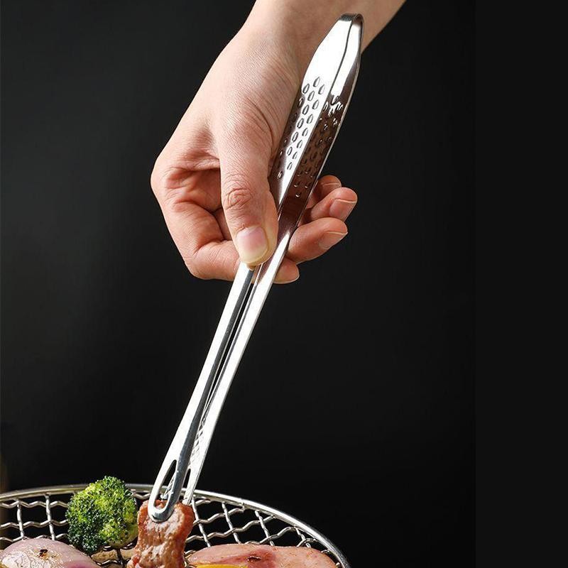 StainlessSteel FoodClipsKitchen Clips Korean Barbecue Tweezers Extended Barbecue