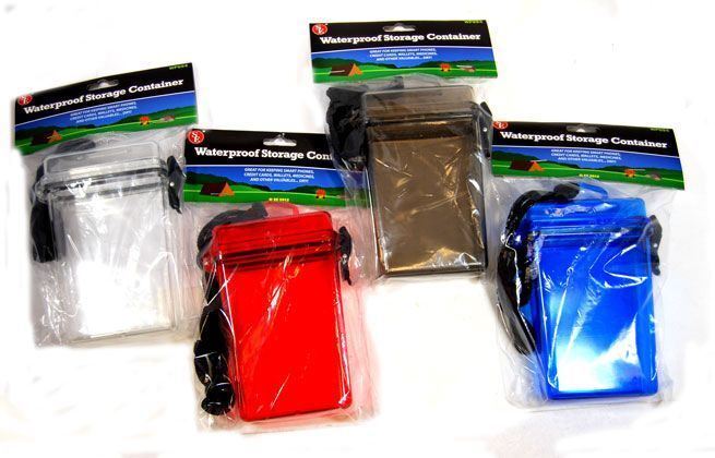 Waterproof Cellphone Case Wallet Storage Container Camping Fishing Survival Tool