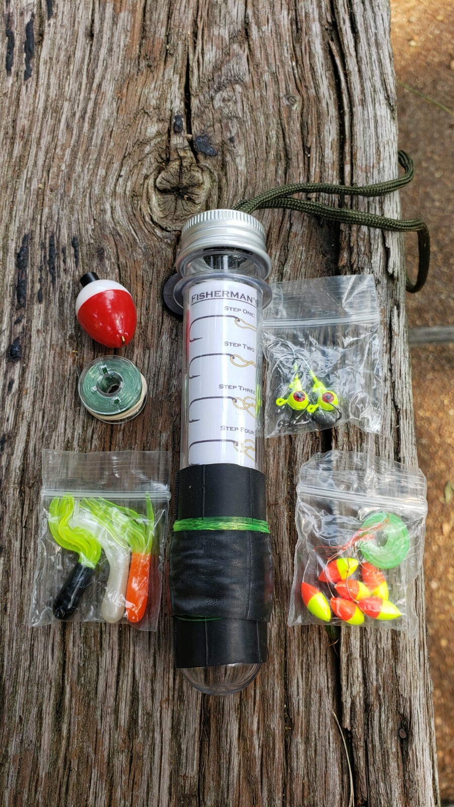 EMERGENCY POCKET REEL SURVIVAL FISHING KIT CAMPING BUG OUT BAG